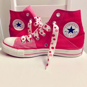 Converse Chuck Taylor Pink ColorBlock Tri Color Women 8/Men 6
